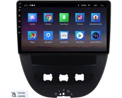 Draadloos Android auto & Apple Carplay navigatie - Incl Achteruitrij Camera - Geschikt voor Toyota Aygo, Citroën C1 en Peugeot 107