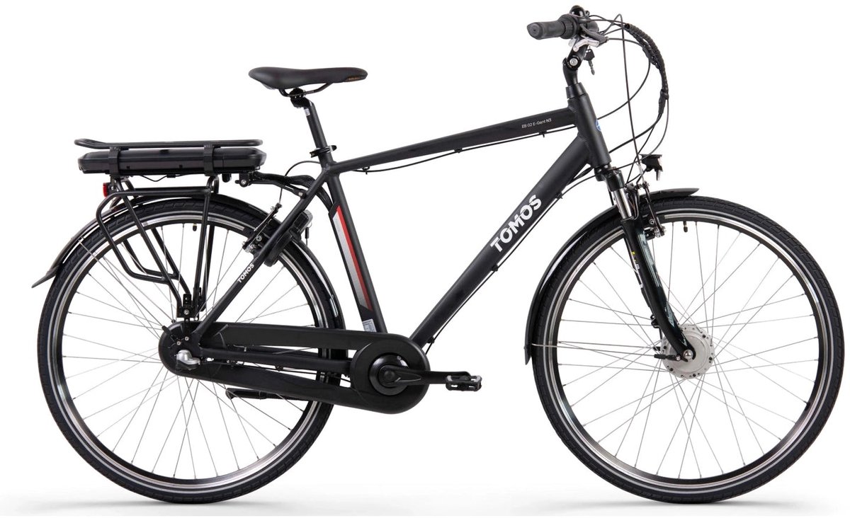 Tomos EB 02 E-Gent N3 – Elektrische Herenfiets – 28 inch – Ananda Voorwielmotor – Shi o Nexus 3 Versnellingen – 468 Wh Accu