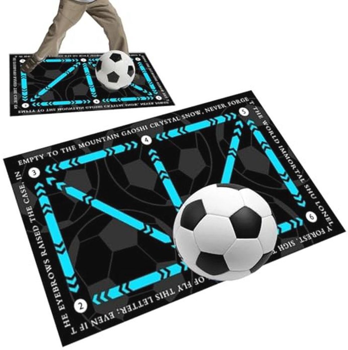 Voetbaltrainingsmat 60 x 90 cm | Antislip en Schokabsorberend
