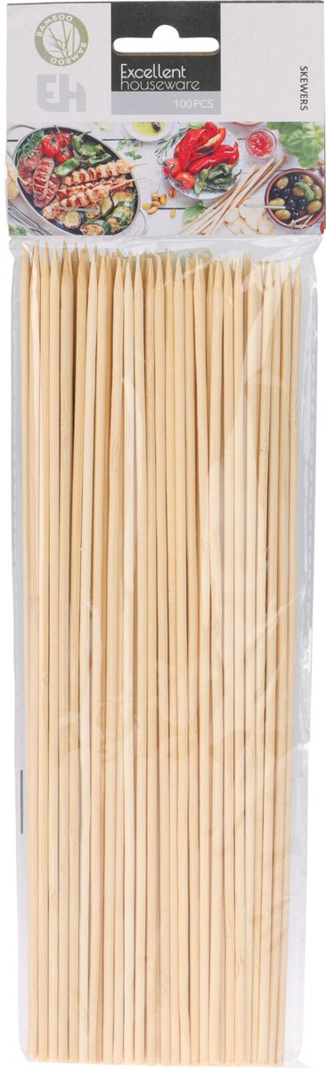 Excellent Houseware Bamboe Satéprikkers 100 Stuks
