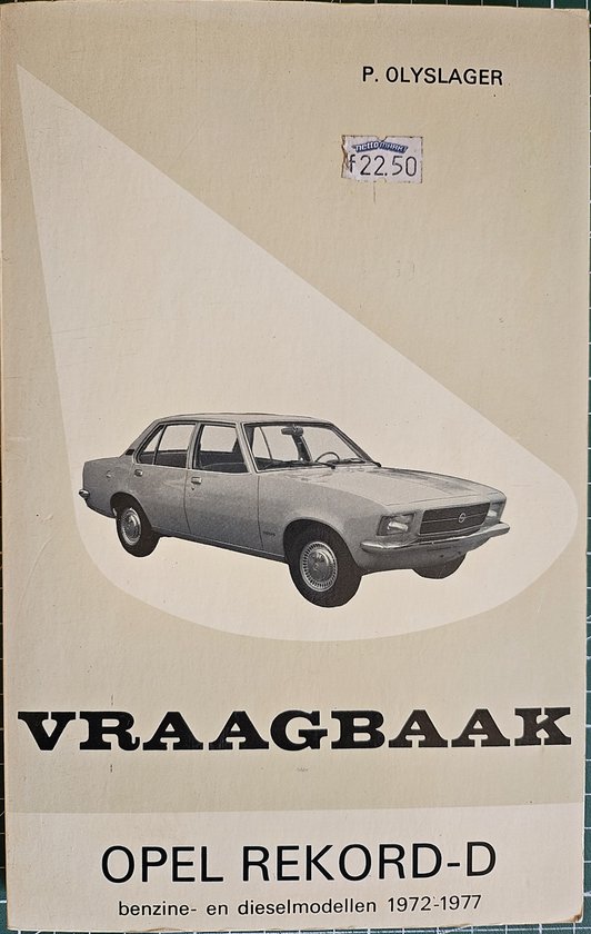 Vraagbaak opel record d 1972-1977 - cover
