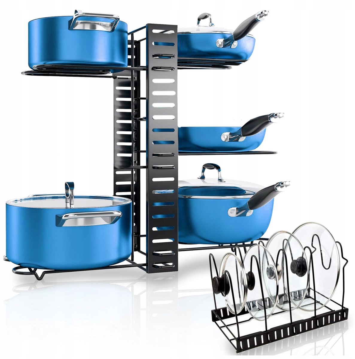 Metalen Keuken Organizer met 5 Niveaus voor Pannen, Potten & Deksel