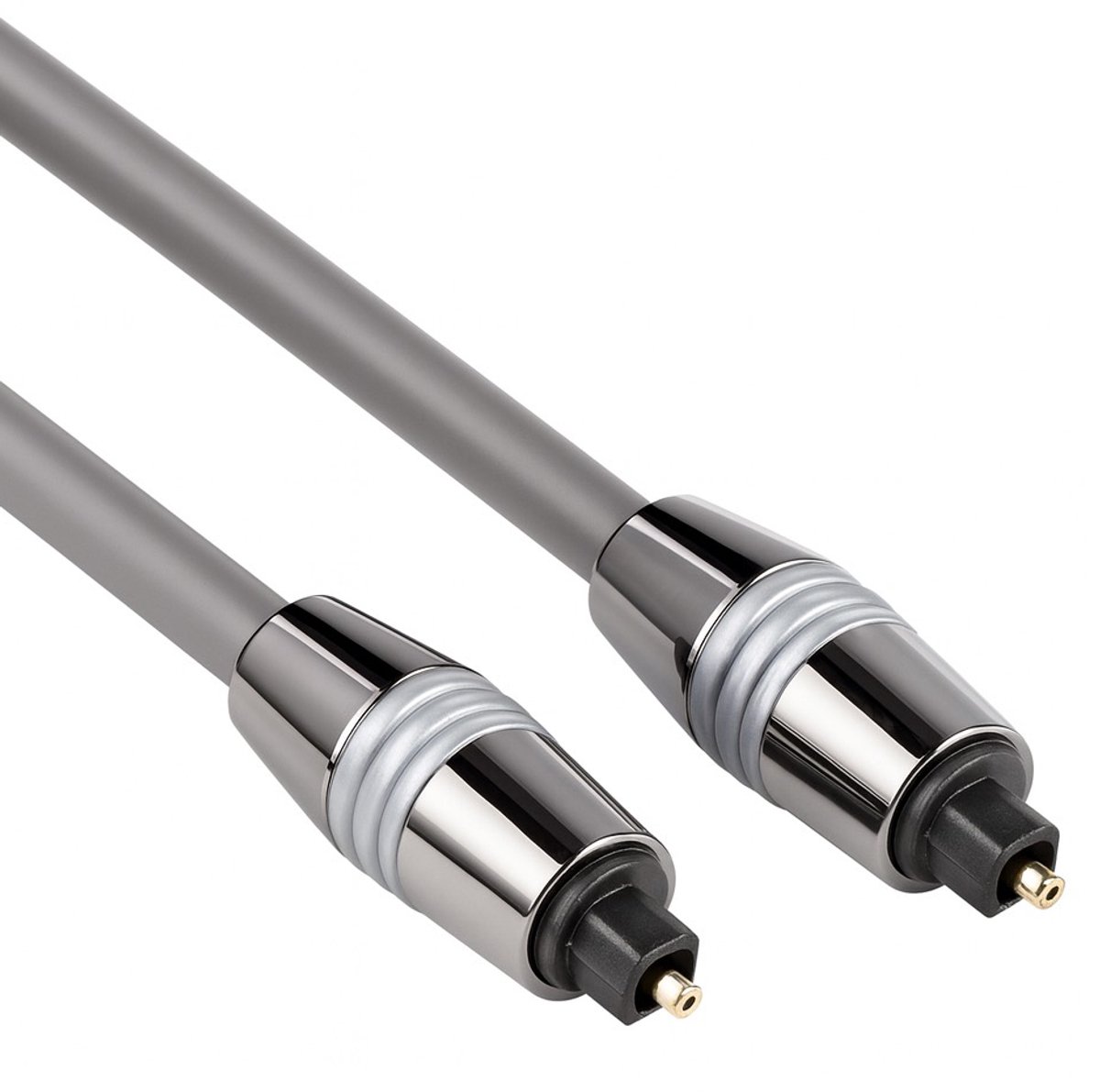 Optische kabel - Metaal - Enkel afgeschermd - 1.5 meter - Zilver - Allteq