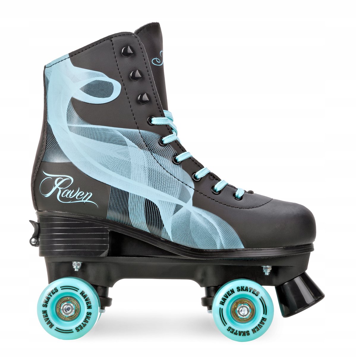 RAVEN Serena verstelbare rolschaatsen zwart/mint maat 35-38 RAVEN Serena verstelbare rolschaatsen zwart/mint maat 35-38