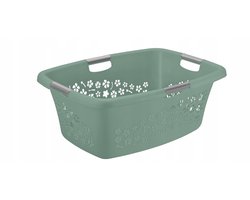 Rotho Bloemen Wasmand 50L Groen - Stijlvol en Ventilerend