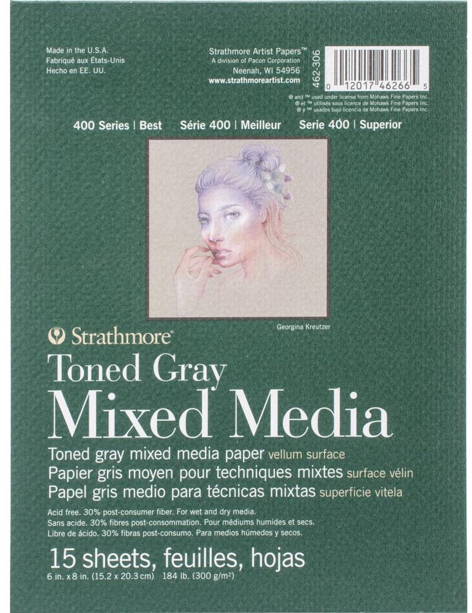 Strathmore - Toned Mixed Media Paper - Toned Grey - grijs - P462-306