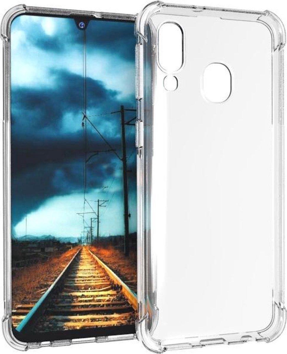 Geschikt voor Samsung Galaxy A40 / Shockproef Hoesje / Zachte Back Case / Back Cover