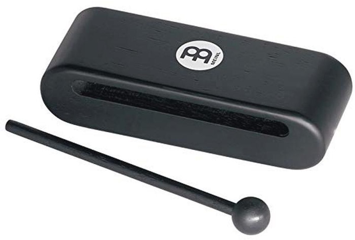 Houten Percussieblok 19 cm - Zwart