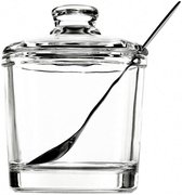 Pot à Sucre Verre Transparent Couvercle Ergonomique Sucrier En Verre KADAX Avec Couvercle - Pot à Sucre Et épices Transparent - Design élégant Récipient Sucre épices Pot à Sucre Verre Transparent Couvercle Ergonomique Sucrier En Verre KADAX Avec Couvercle - Pot à Sucre Et épices Transparent - Design élégant Récipient Sucre épices
