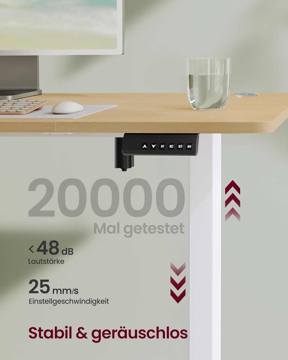 Electric Desk ProFlex Elevate – - 160x70 cm - Goud - Elevate – In Hoogte Verstelbaar - Medahomestore