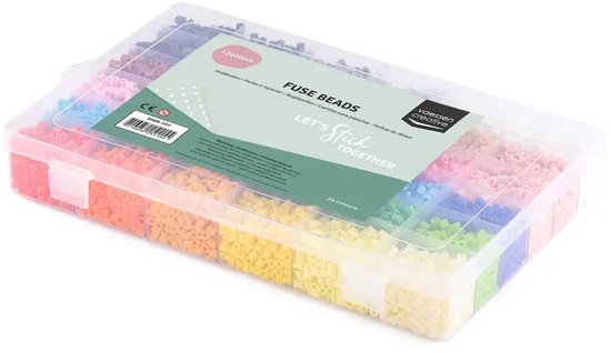 Vaessen Creative Strijkkralen Set - 5 mm - Assortiment - 36 kleuren - 12.000 stuks