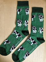 SOKn. trendy sokken *KOEIEN* maat 40-46 (Ook leuk om kado te geven !)