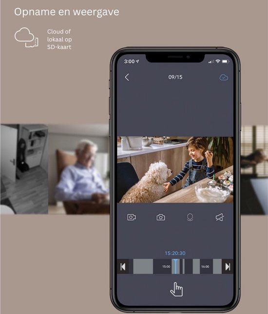 Thuys – Hondencamera – Huisdiercamera – Babyfoon Met Camera En App – Baby Monitor – Wit — afbeelding 5
