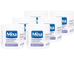 Mixa Panthenol Comfort Kalmerende Crème – Eczeemgevoelige huid - Gezicht, Lichaam en Handen - 400 ml - 6 Stuks
