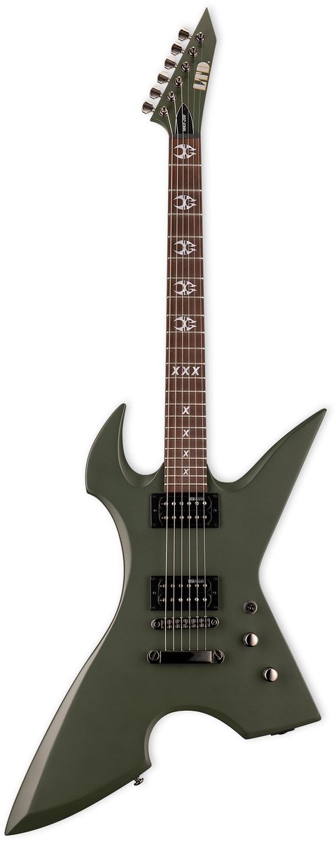ESP LTD Max Cavalera Signature MAX-200 RPR Military Green Satin