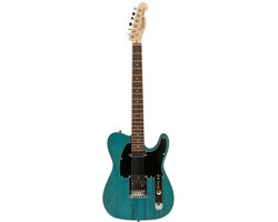 Elektrische gitaar - Met gratis lessen - incl. gigbag - Fazley Coyote - Blauw