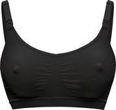 Medela Keep Cool bh - Naadloze voedingsbh - Zwangerschapsbh met 2 ademende zones - Soft Touchmateriaal - Zwart - Maat L