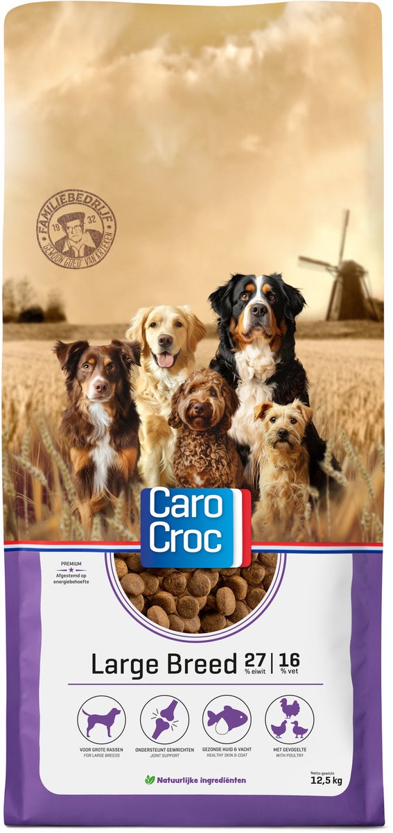 Carocroc Premium Large Breed 27/16 125 kg - Hond