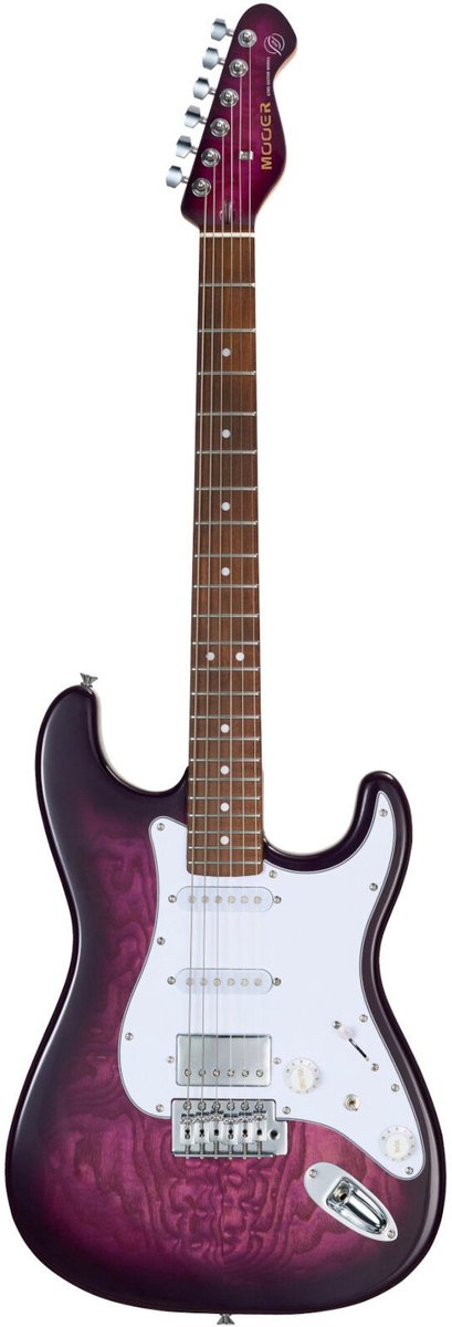 Mooer MSC20 Pro Prune Purple elektrische gitaar met gigbag