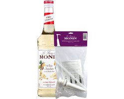 Monin Siroop White Chocolate (70 cl) + pompje (10ml)