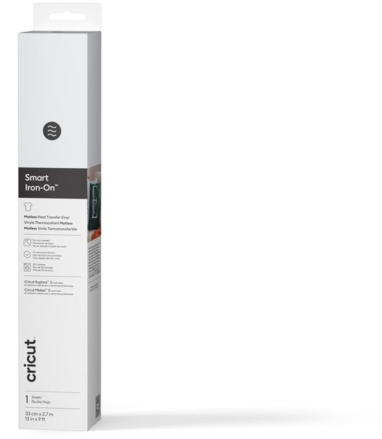 Cricut™ Smart Iron-On™ Wit, geen mat nodig– HTV (91,4 cm)