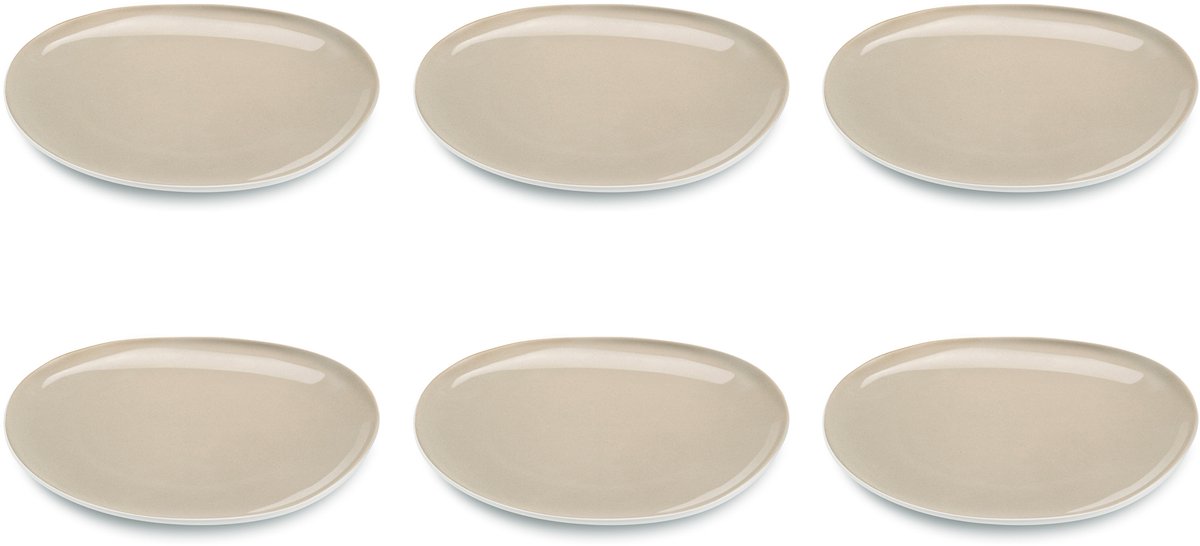 Medard de Noblat - Oslo Linen - Dinerbord 28 cm - 6 delig