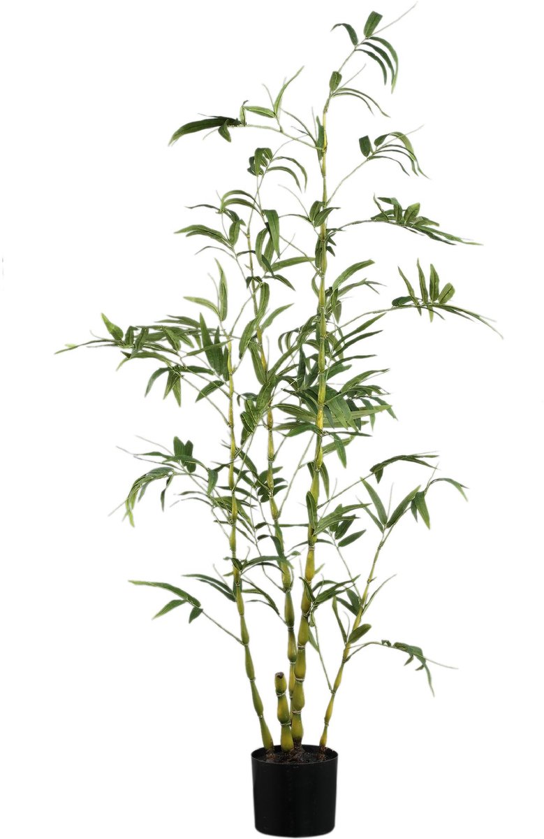 PTMD Kunstplant Bamboe - 135x80x150 cm - Bamboe - Groen