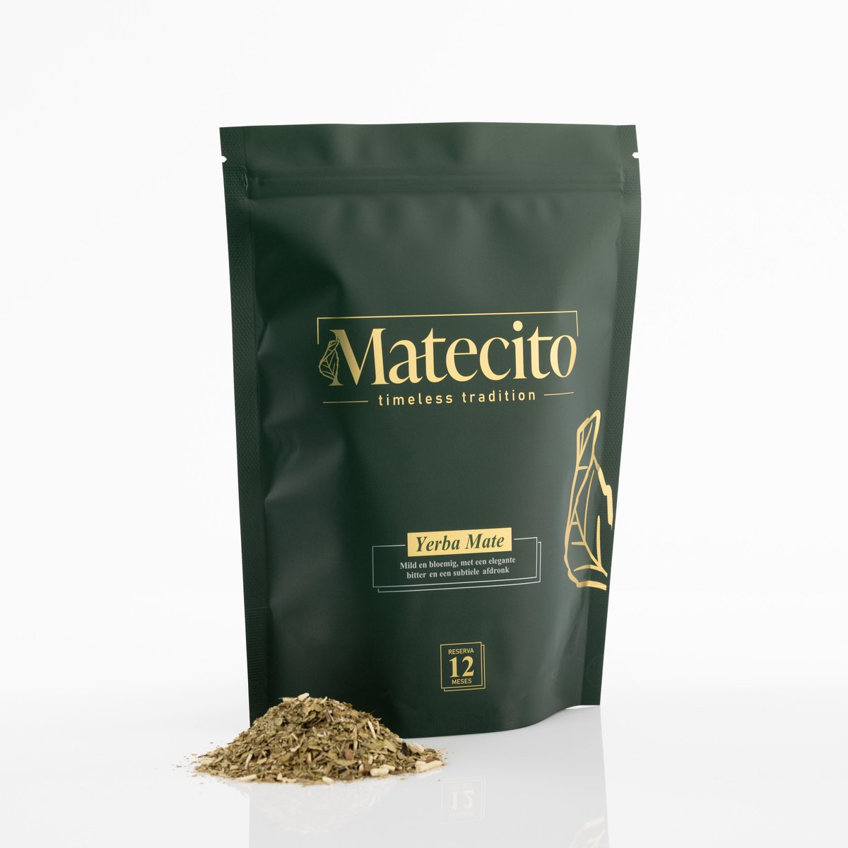 Matecito yerba mate reserva 12M, rookvrij | 300 g