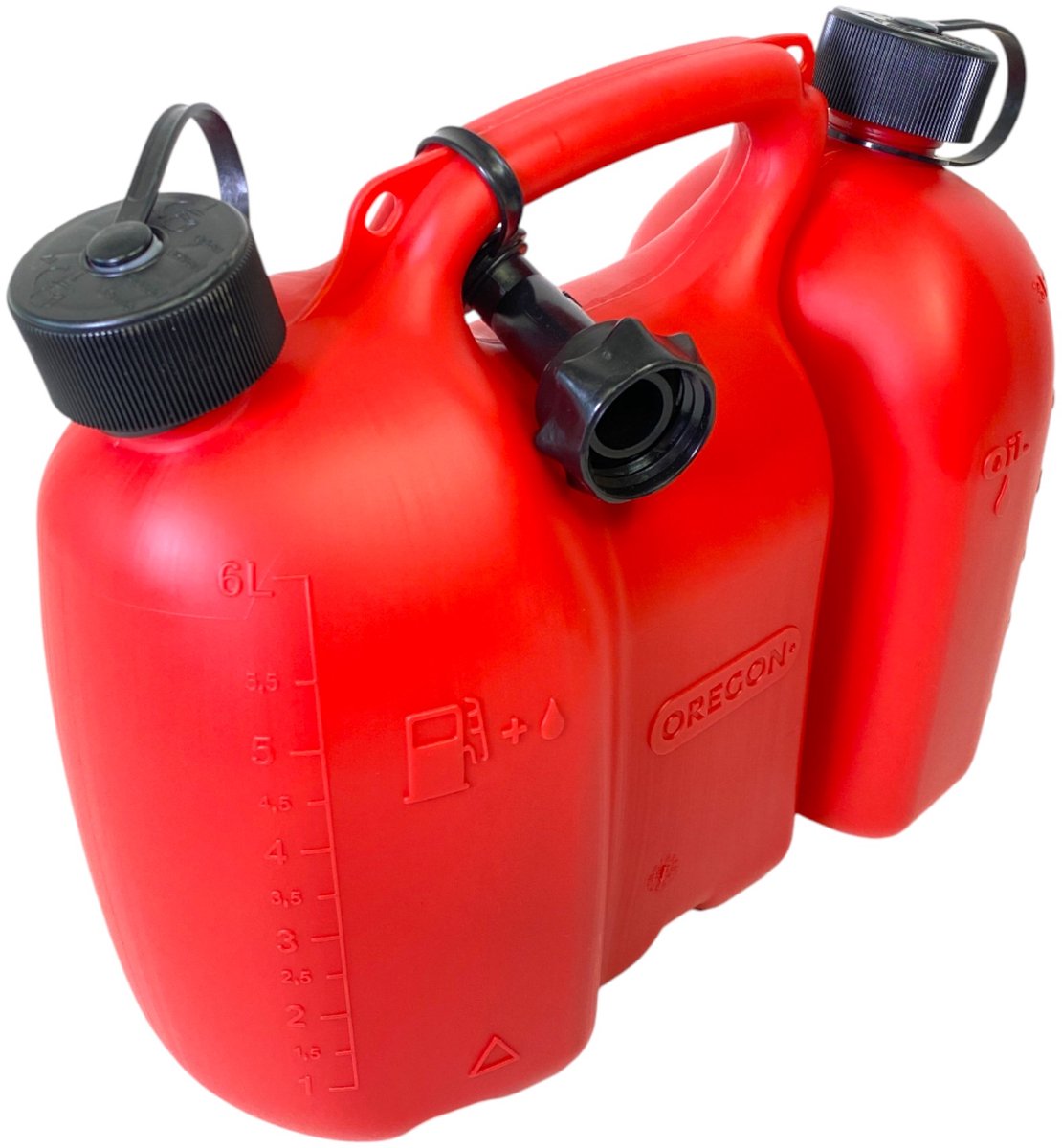 Oregon combicannister 6 + 3 l rood voor brandstof en kettingolie ( 562405 )