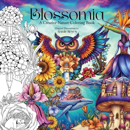 Blossomia. A Creative Nature Coloring - cover