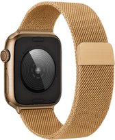 Milanees Horlogebandje Geschikt voor SE 40 mm Band Milanees - Bandje Geschikt voor SE 40 mm Bandje Milanees - Goud