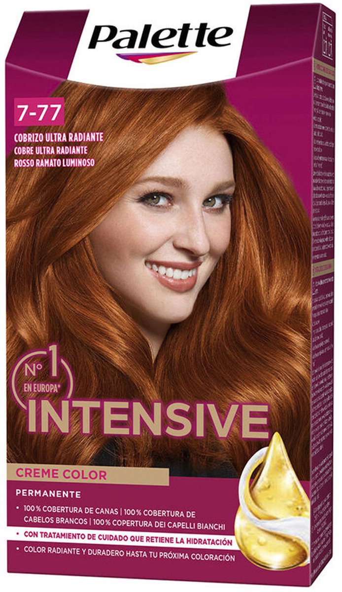 Permanente Kleur Schwarzkopf PALETTE INTENSIVE Nº 7.77-COBRIZO ULTRA RADIANTE