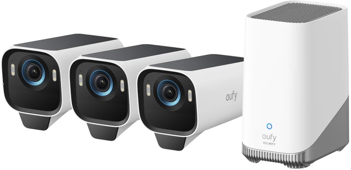 eufy Security S3 Pro Buitencamera, Add-on 3-pack – Outdoorcam - Bol