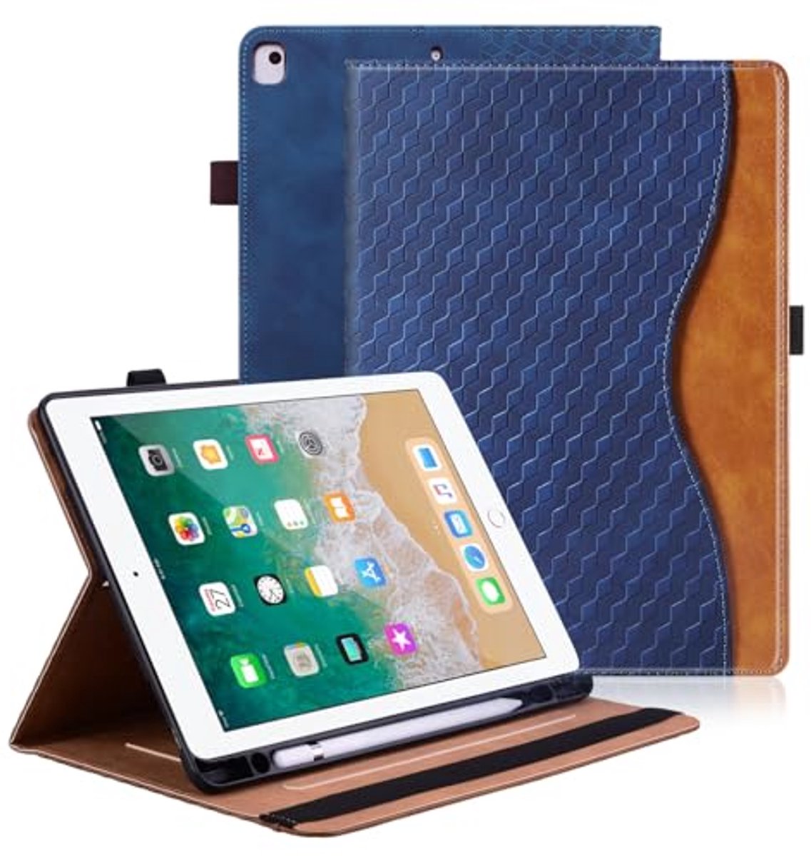 Beschermhoes voor iPad 9.7 inch met Auto Sleep/Wake Functie en Potloodhouder