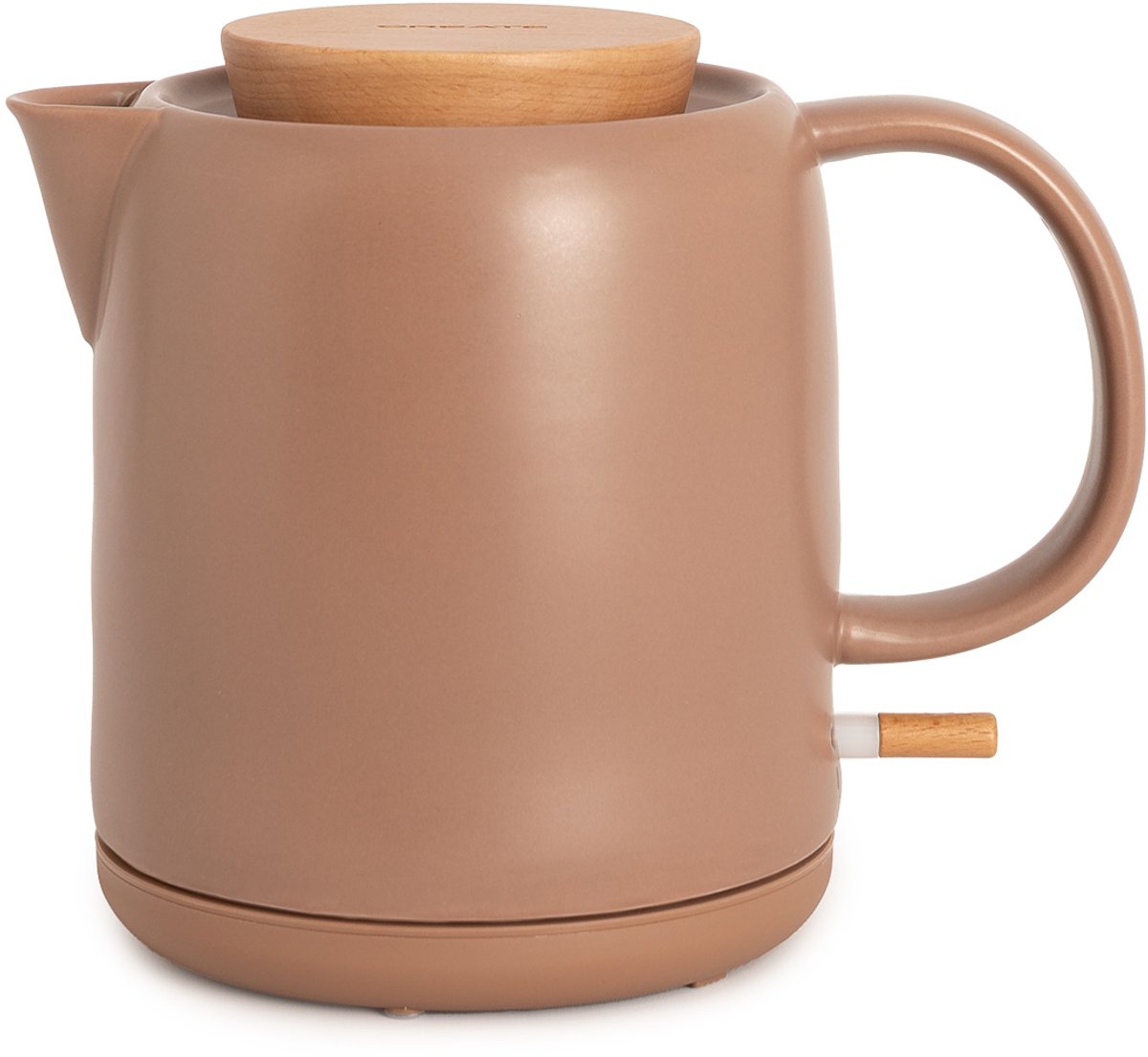 CREATE - Elektrische waterkoker van keramiek 1 L - Mokka - KETTLE CERAMIC