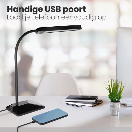 Magnetische Zwevende Lamp, Unieke Moderne Zwevende Lamp LED-nachtlampje met Telefoon Draadloze Oplader, 3 Verlichting Verstelbare Bureau-tafellamp voor Kamer Home Office Decor