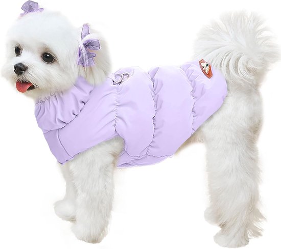 Brizon zwarte winterjas voor Hond - Maten XS t/m L beschikbaar