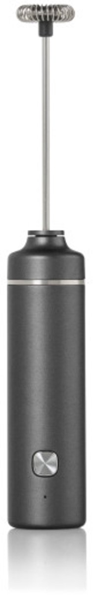 AdHoc Moro Elektrische Melkopschuimer – Donkergrijs – Oplaadbaar – RVS & Kunststof – 20,8 cm