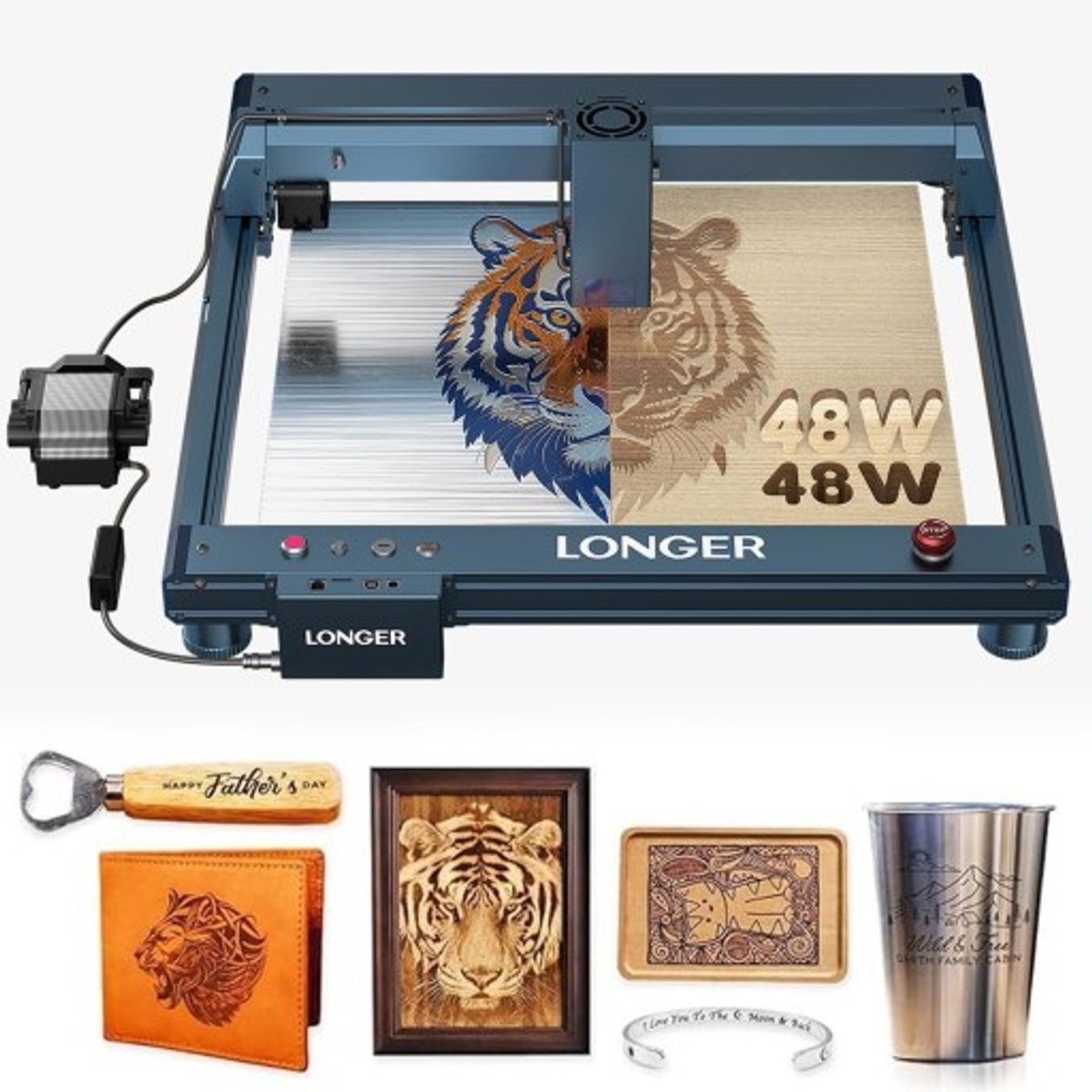 LONGER Laser B1 40W Laser Graveermachine - Laser Cutter - Multifunctioneel - Makkelijk te installeren
