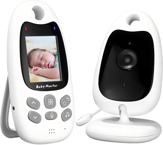 Draadloze Baby Monitor - Babyfoon met HD Camera - 2 inch LCD-scherm (176x220 pixels)-Babyfoon met camera zonder wifi - Compact & Privacyvriendelijk-Tweewegcommunicatie - Nachtzicht