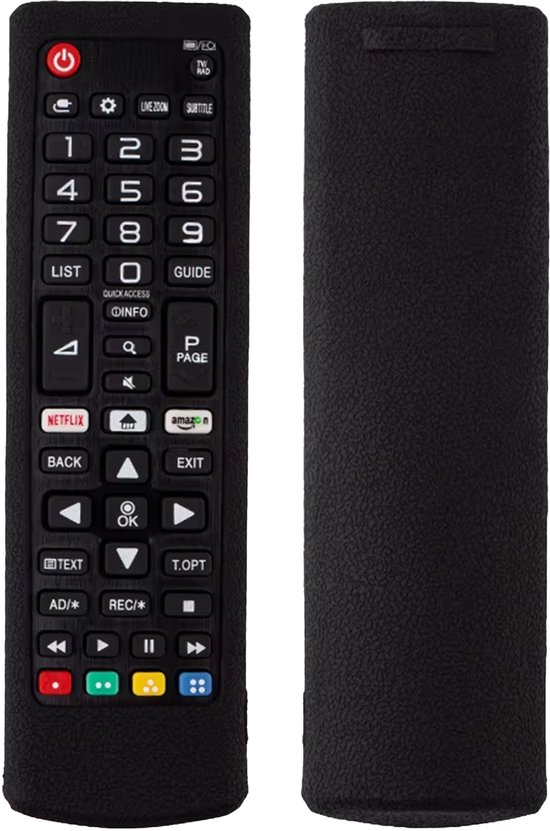 Étui de protection Ibley pour télécommande LG AKB76037605/AKB75095308 - Zwart - Étui en Siliconen