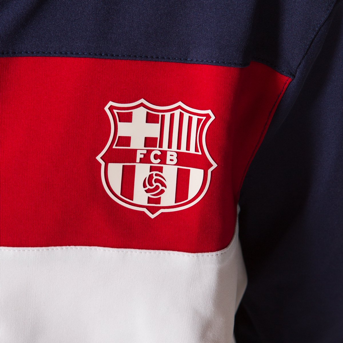 FC Barcelona trainingspak voor kinderen - maat 116 - blauw/beige - trainingspak voor jongens en meisjes