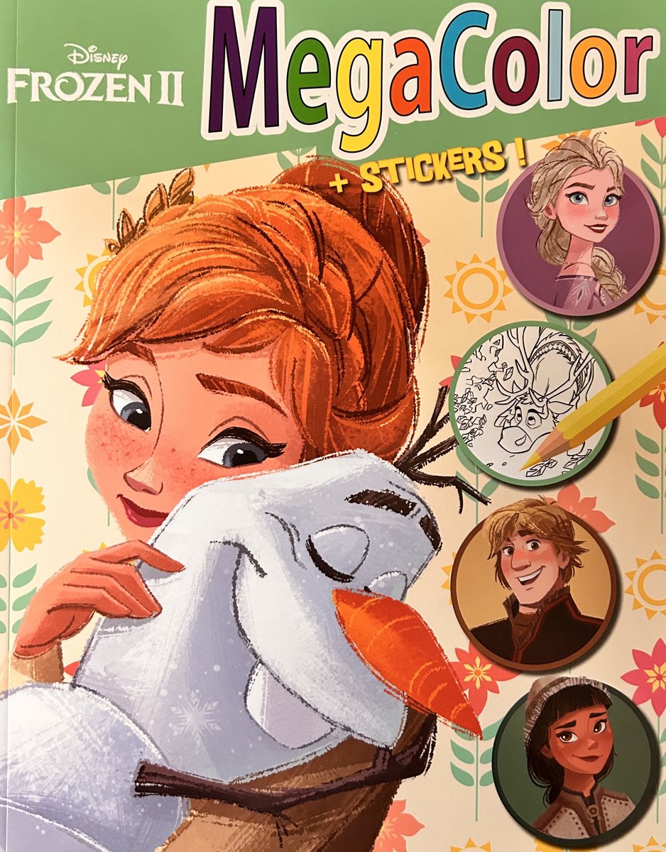 MegaColor kleur en stickerboek Frozen