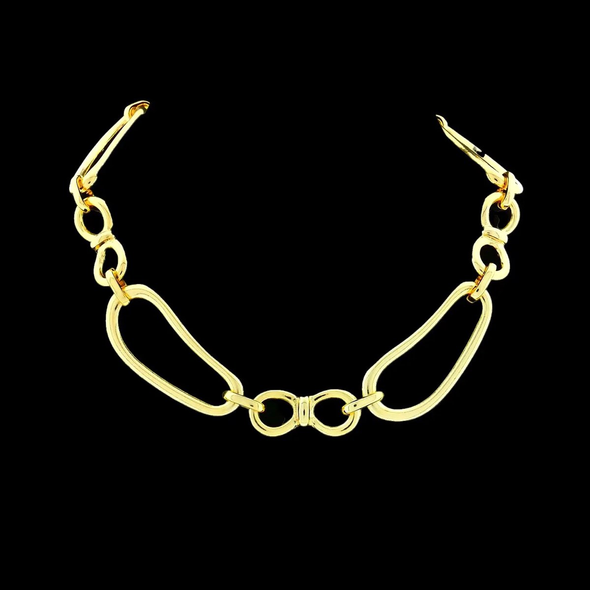 Victoria Valenza goudkleurig open design collier – Ketting – Gouden ketting – Ketting goud – Kettinkje – Goud kettinkje – Gouden dames ketting – Ketting dames –