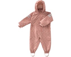 Fresk Regenpak voor Kinderen - 2 jaar - Regenkleding met Ritssluiting - Reflecterend - Elastische Afsluitingen - Opvouwbaar - Oudroze - Garden Flowers