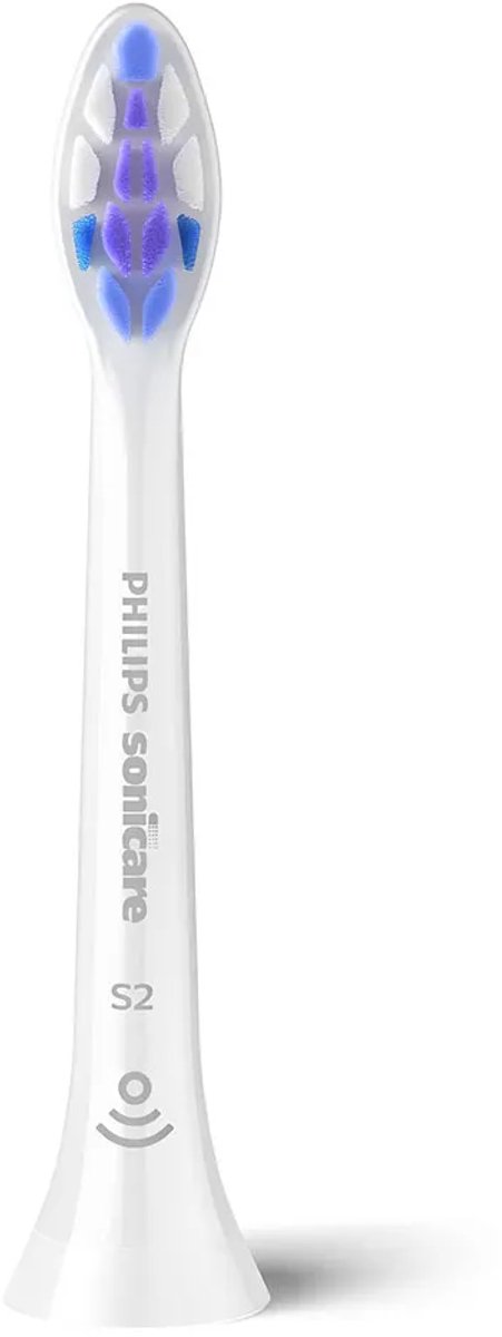 Philips Sonicare Optimal Sensitive S2 – Opzetborstels voor Elektrische Tandenborstel – Wit – Verpakking van 2 - Gevoelige tanden - HX6052/87 thumbnail 4