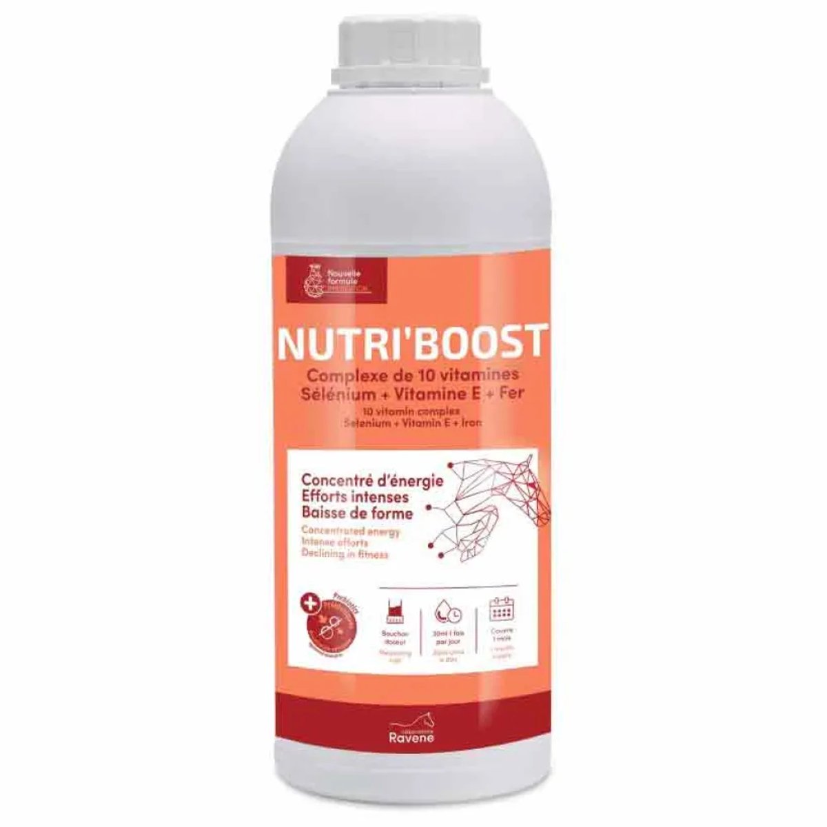 Ravene Nutri´boost 900ml Paardensupplement Transparant