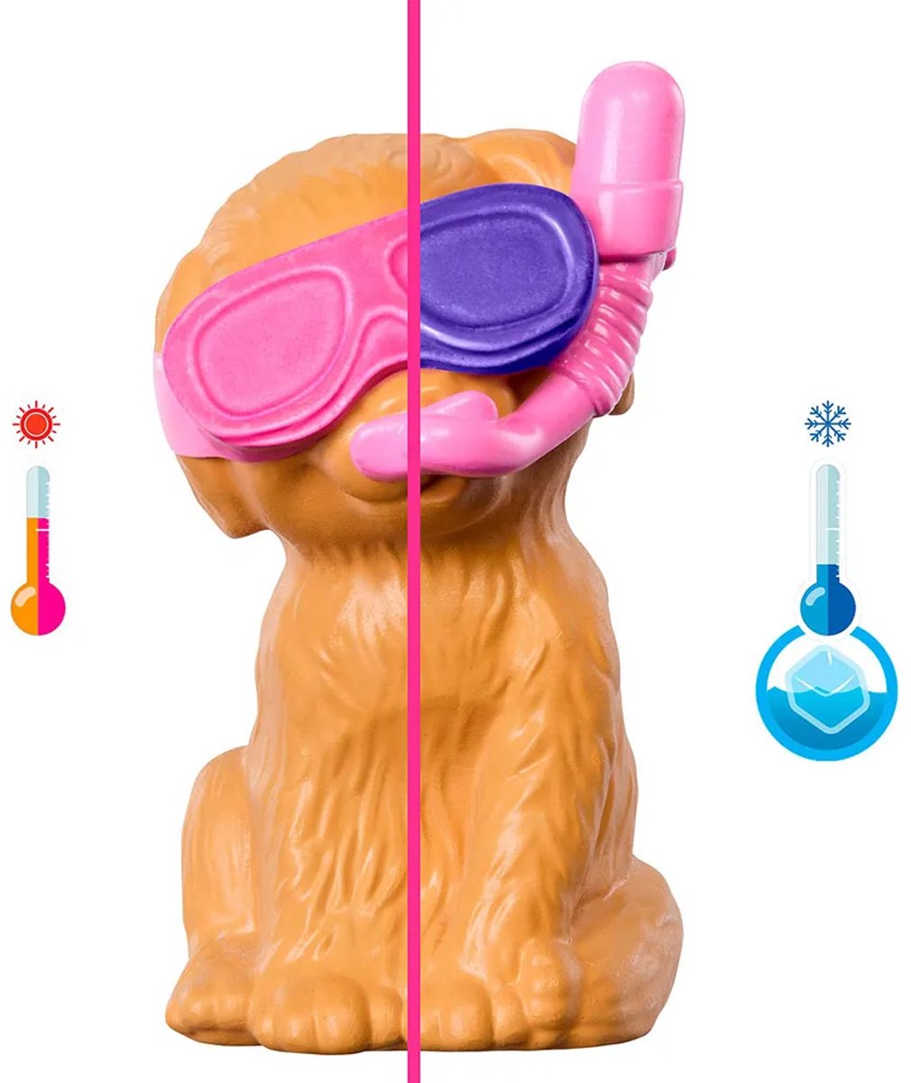 Barbie Zwemfeestje voor Puppy's – Speelset met Glijbaan & Hartvormig Zwembad — afbeelding 9