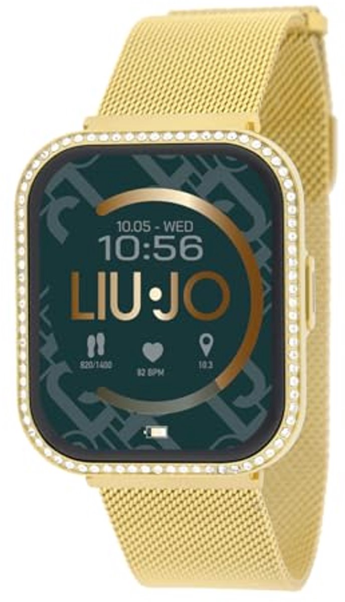 Slim Luxe Dames Smartwatch met Stemfunctie in Goud