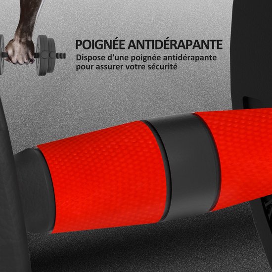 HOMCOM 2-in-1 halterset, 2 stuks, 25 kg, verstelbaar gewicht